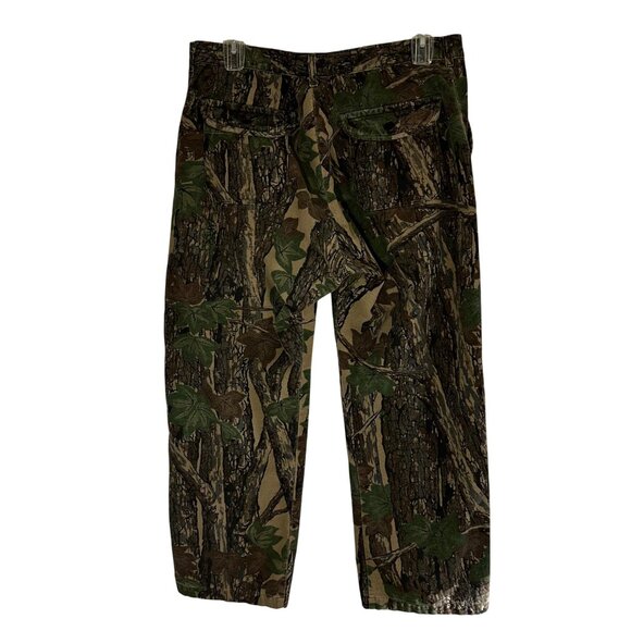 Vintage Ocoee Mens Trebark Camo Outdoor 6 Pocket Cargo Pants 38 100% Cotton - Picture 2 of 12